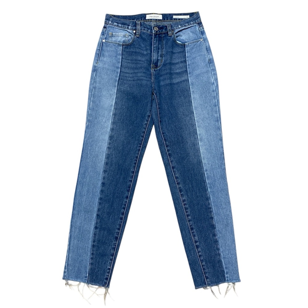 Pacsun Vintage Icon Jeans Women’s 26 Casual Blue Color Block Straight Leg Denim